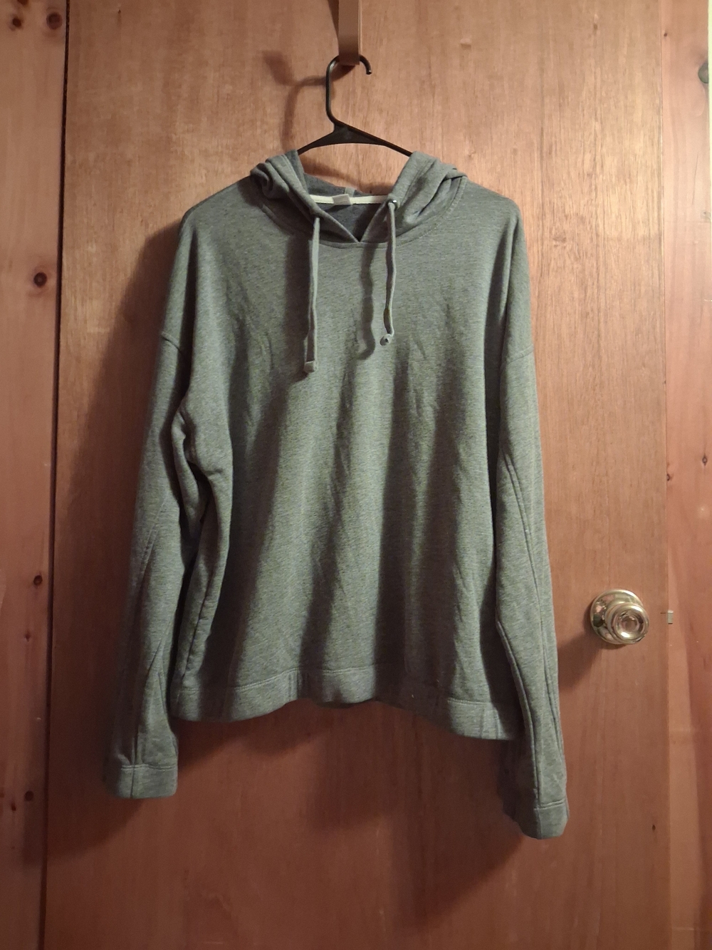 Old Navy Heathered Sage Green Hooded Pullover Sweatshirt